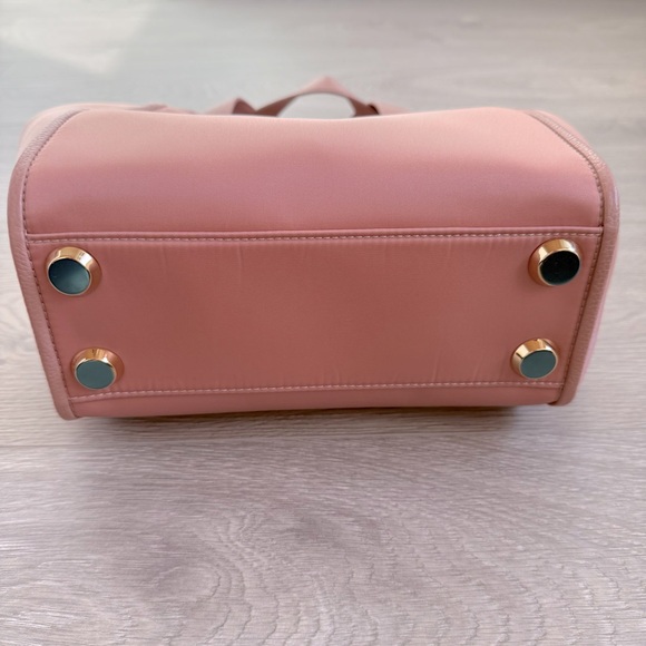 🆕 Senreve Rose Pink & Gold Strati Shopper with Removable Leather Shoulder Strap - Picture 4 of 16